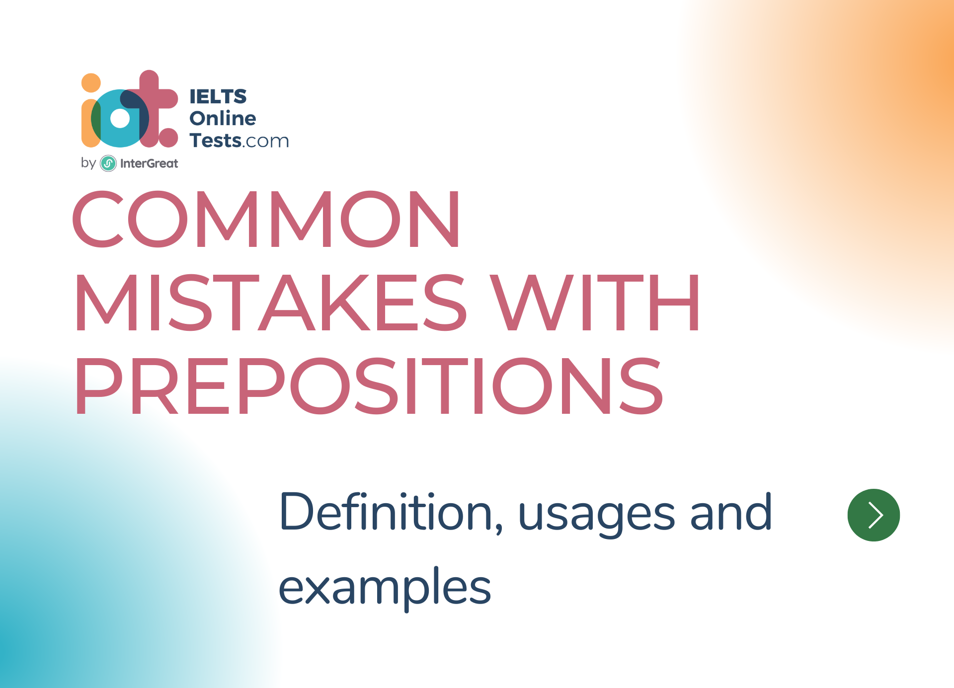 Common mistakes with prepositions