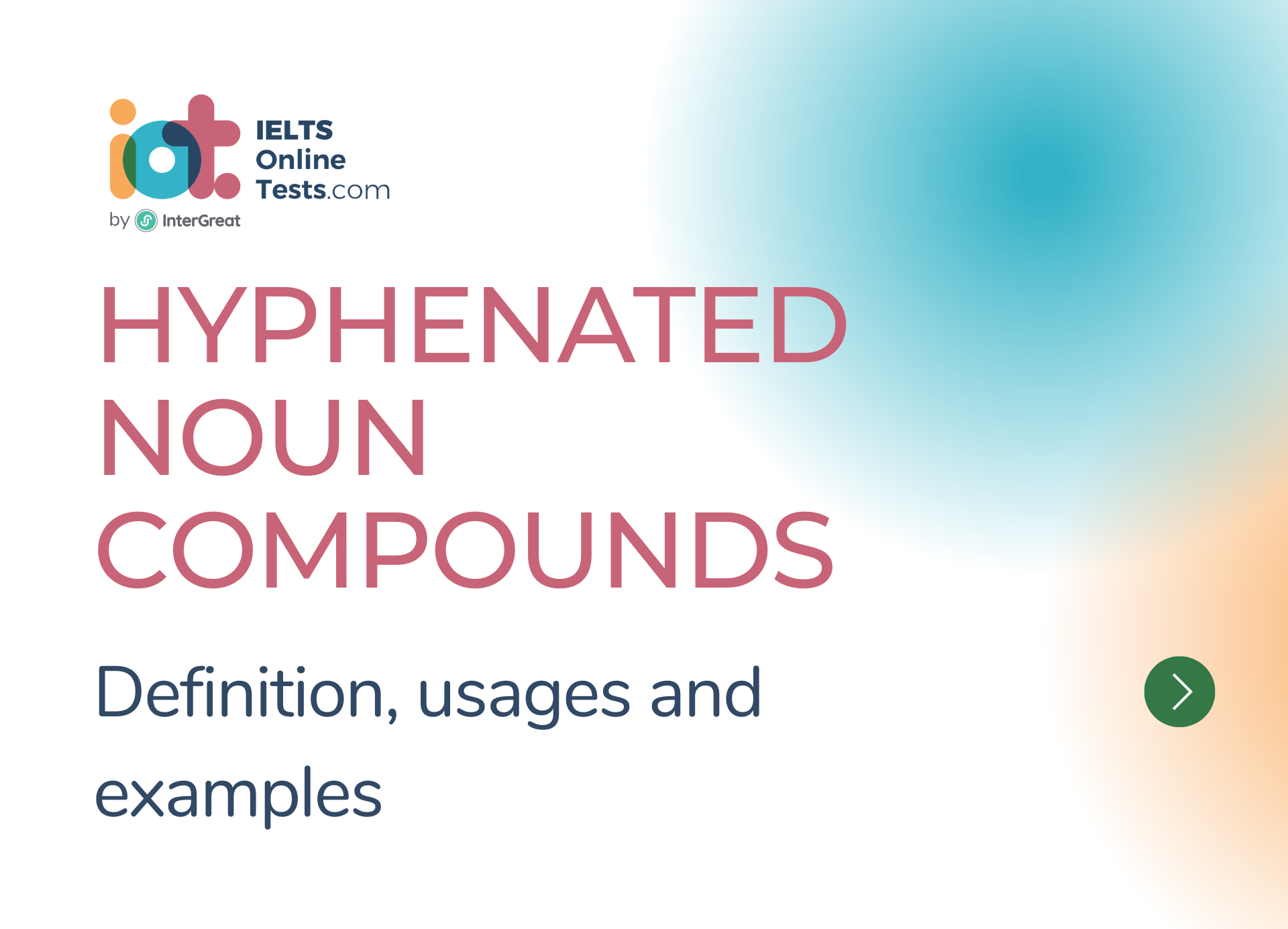 Hyphenated Noun Compounds