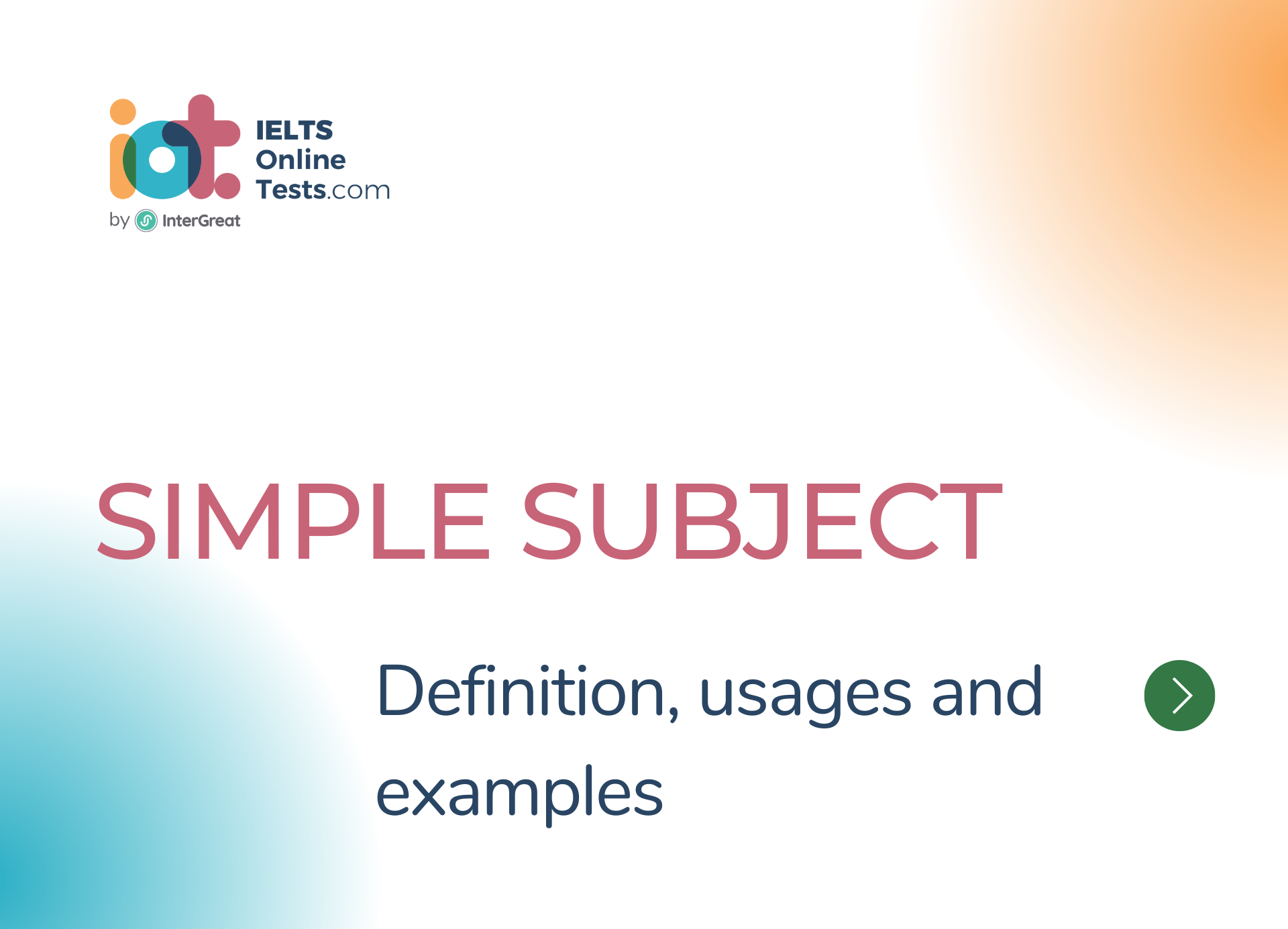 Chủ ngữ đơn (Simple subject) định nghĩa và ví dụ