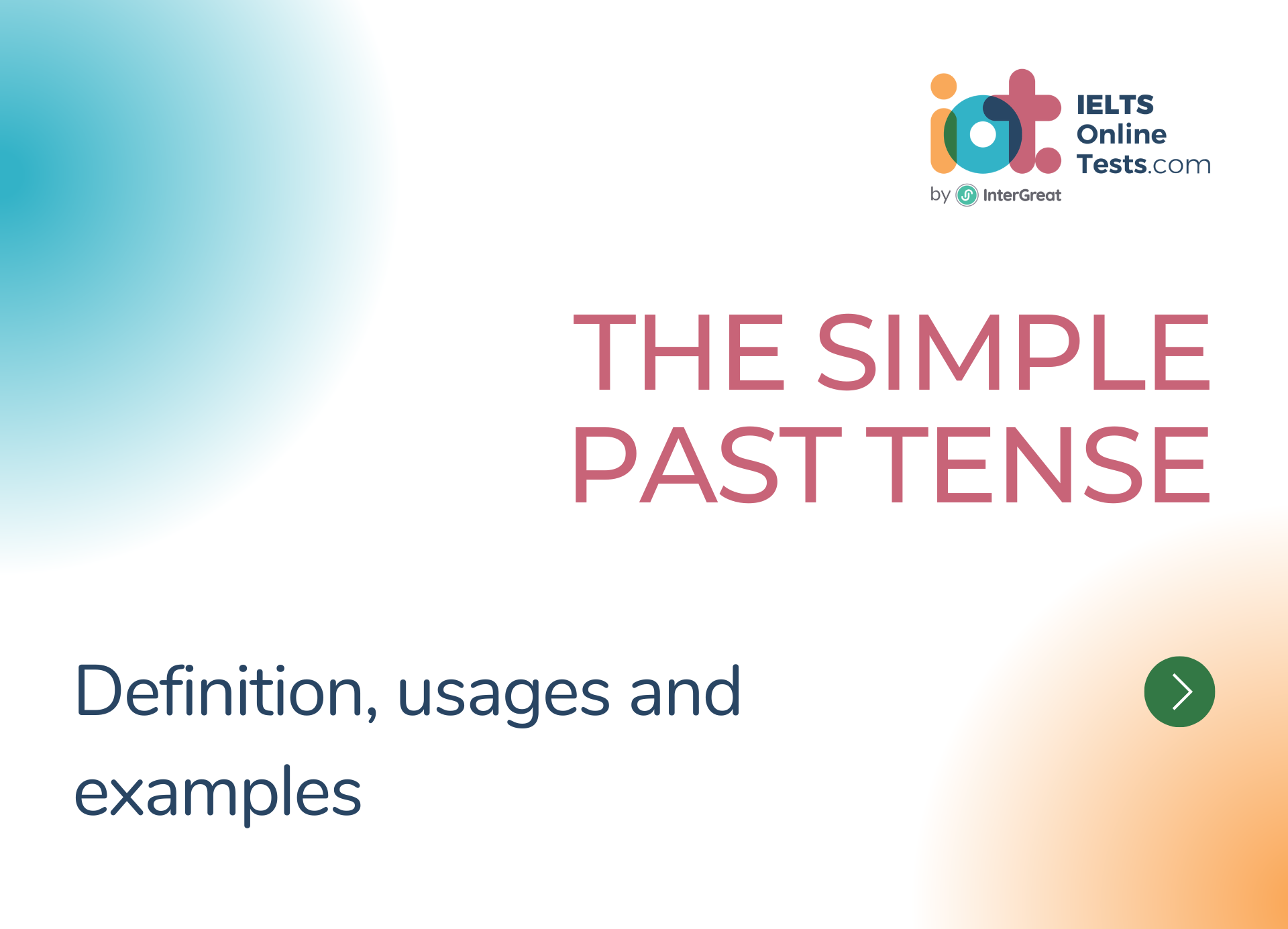 The simple past tense