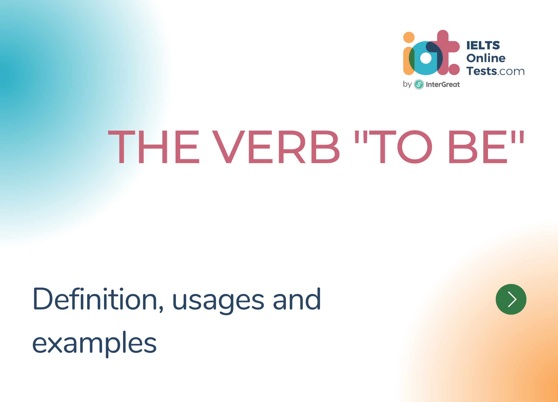 Động từ "to be" (The verb "to be")