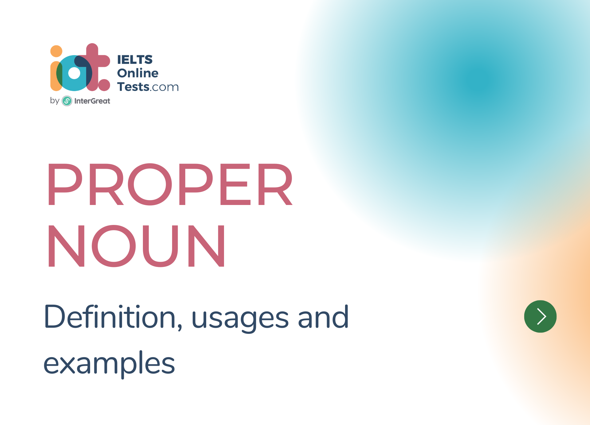 Proper Noun definition, usages and examples