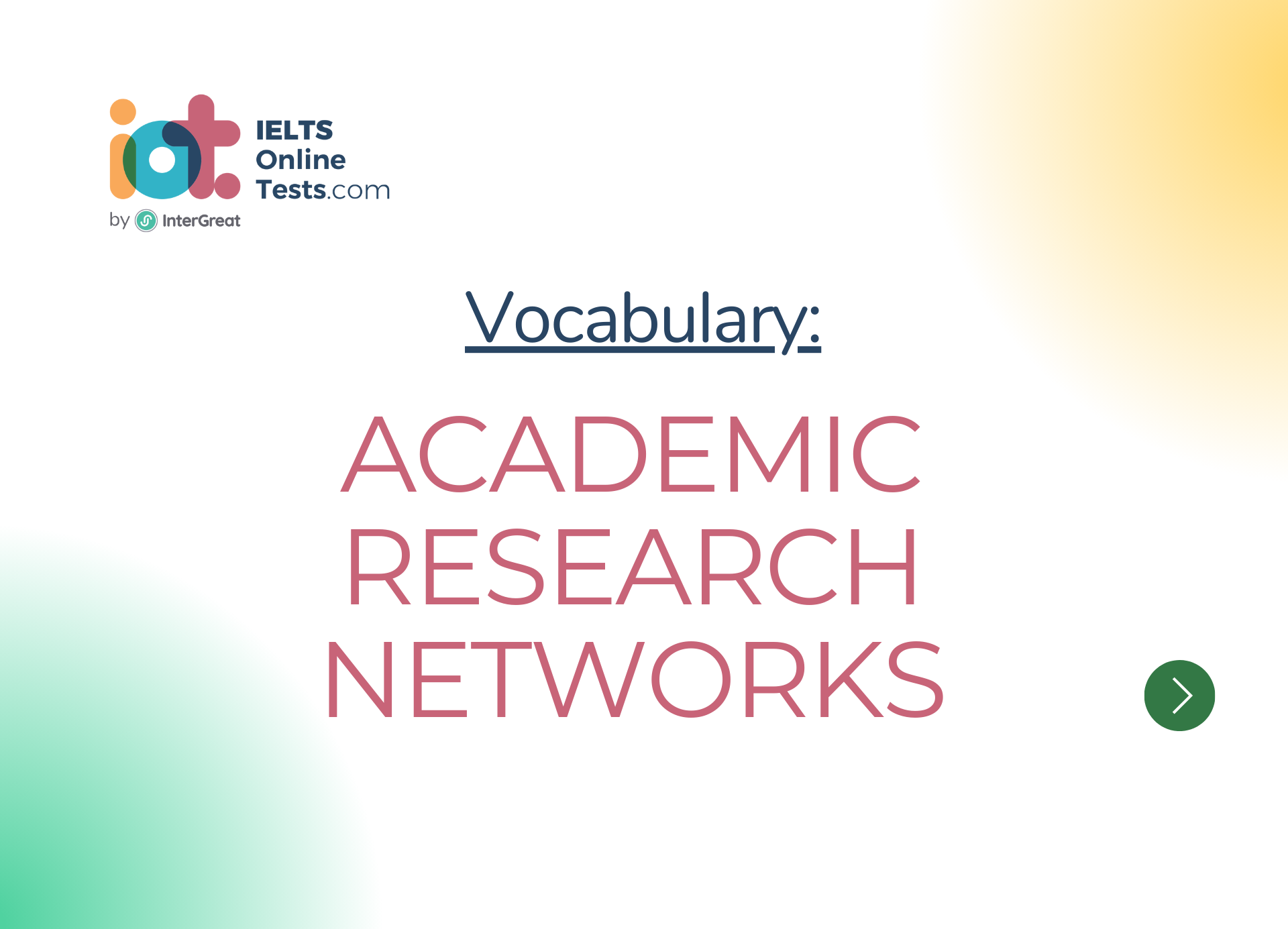 Academic research networks