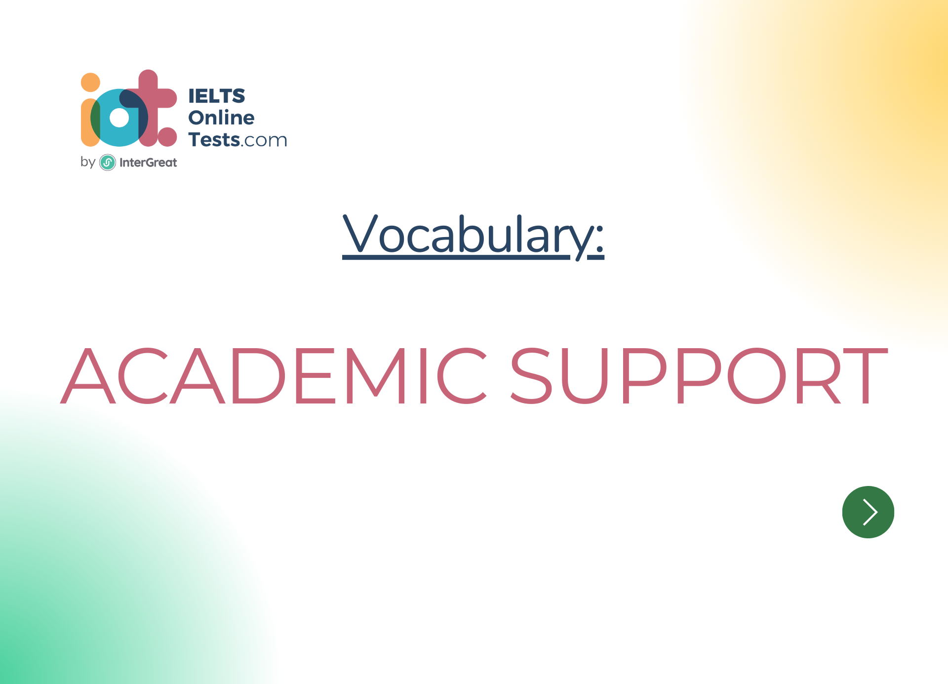 Academic support