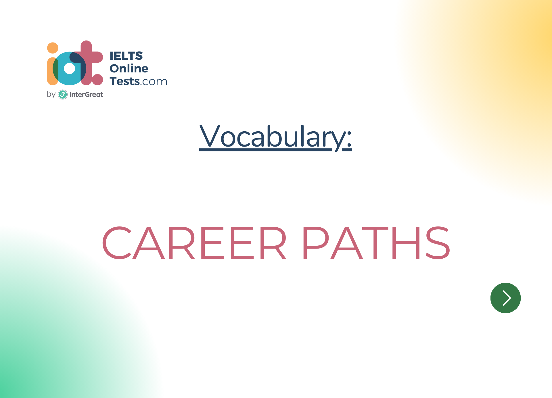 Career paths