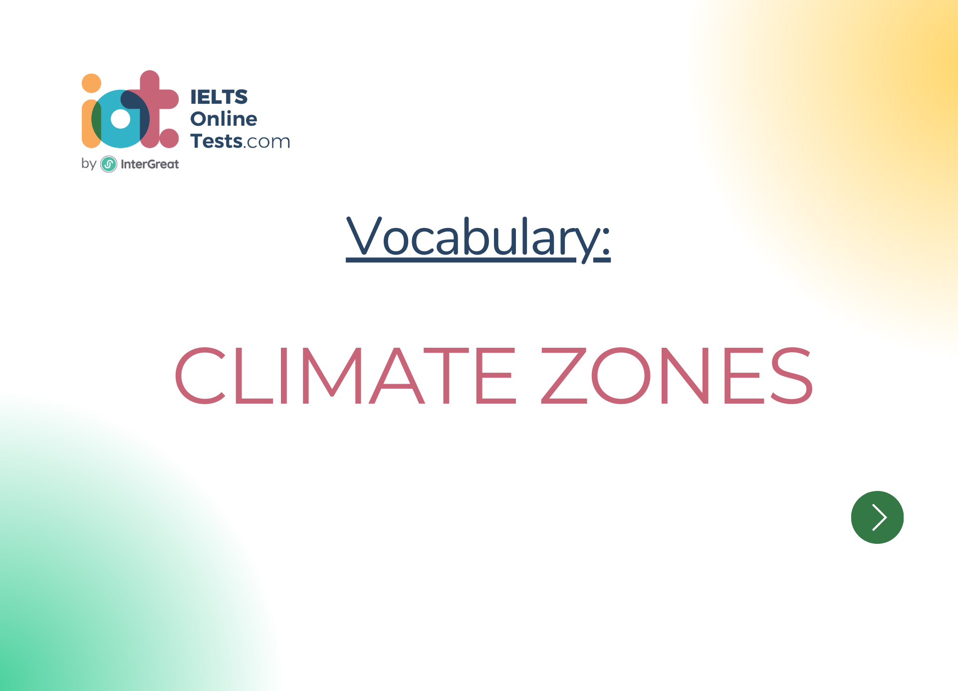 Climate zones