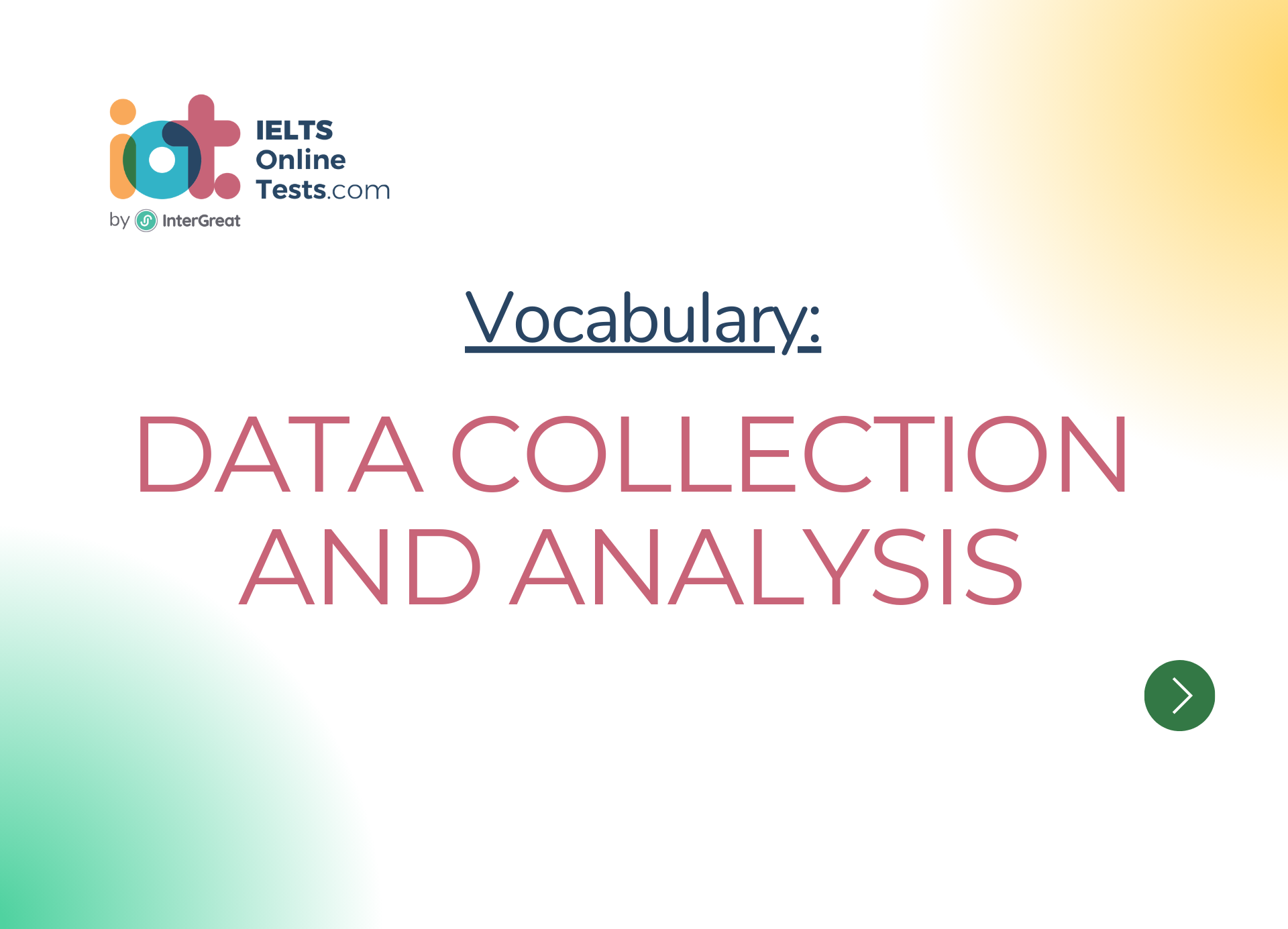 Data collection and analysis