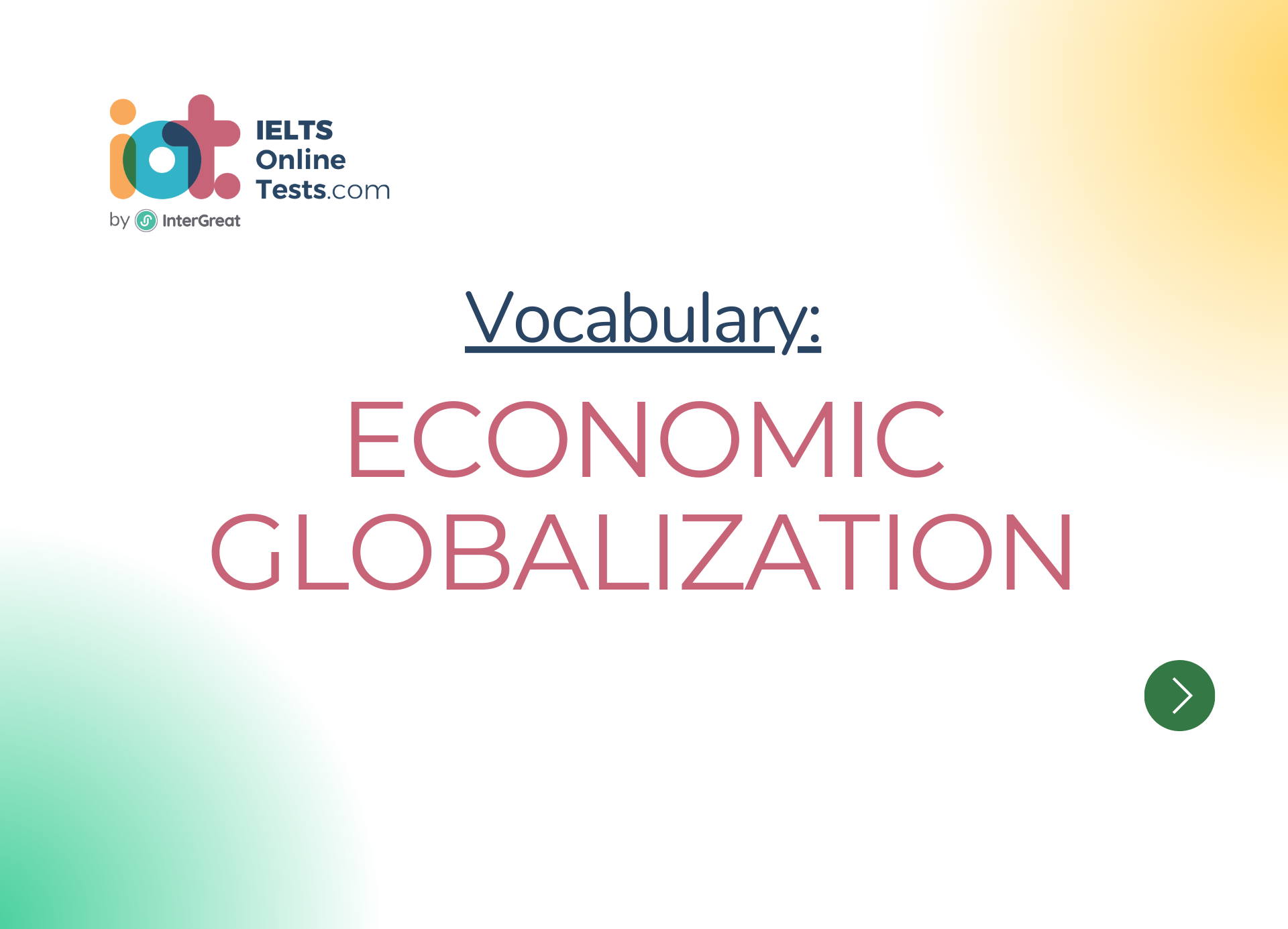 Toàn cầu hóa kinh tế (Economic globalization)