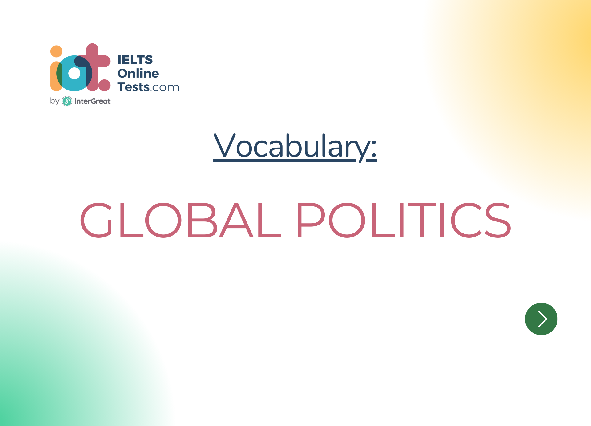 Chính trị toàn cầu (Global politics)