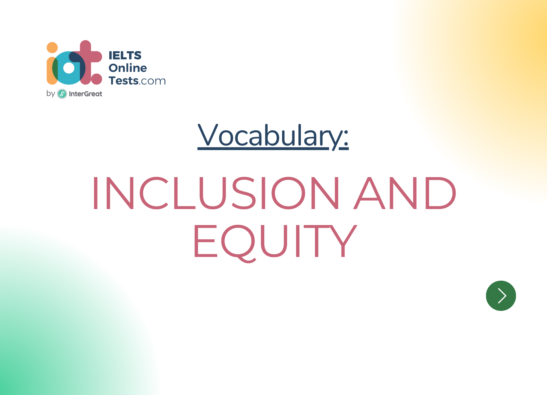Inclusion and equity