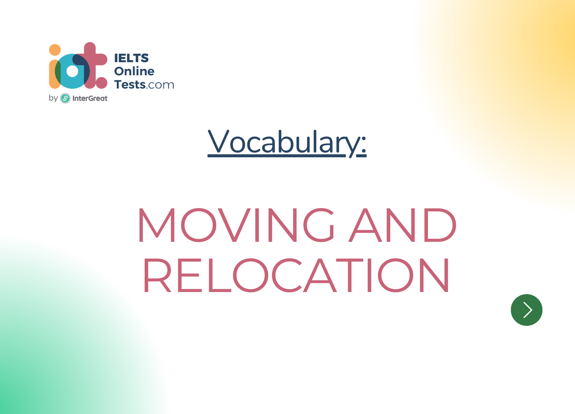 Moving and relocation