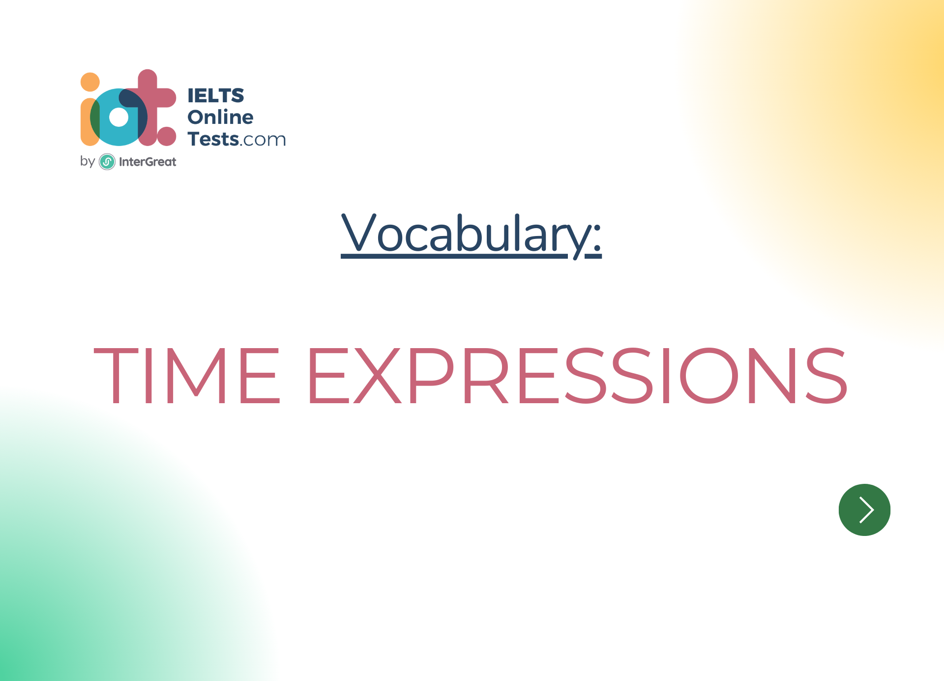 Các cụm từ về thời gian (Time Expressions)